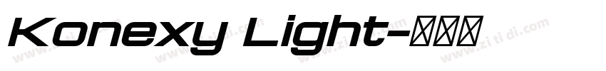 Konexy Light字体转换